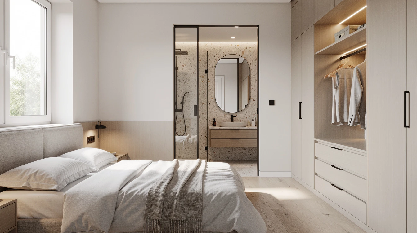 Suite parentale avec salle de bain et dressing 15m2 : optimiser l’espace